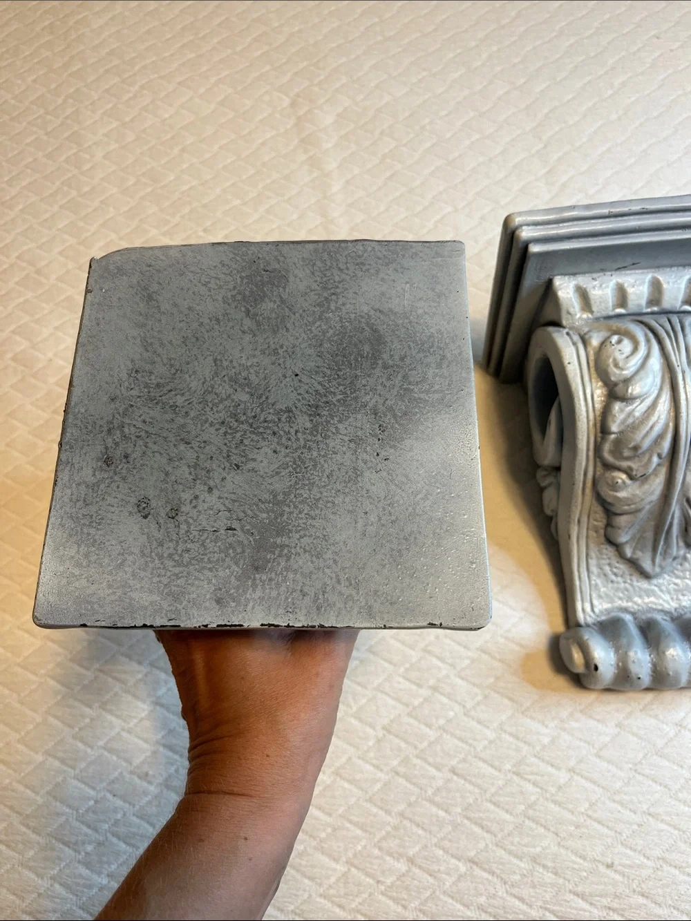 Ornate Wall Corbel shelves - Decorative Pair, light, easy to hang